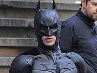 фото Кристиан Бэйл на съемках третьего «Бэтмена»